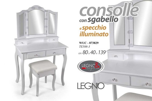 Consolle con sedile luci - consolle,
