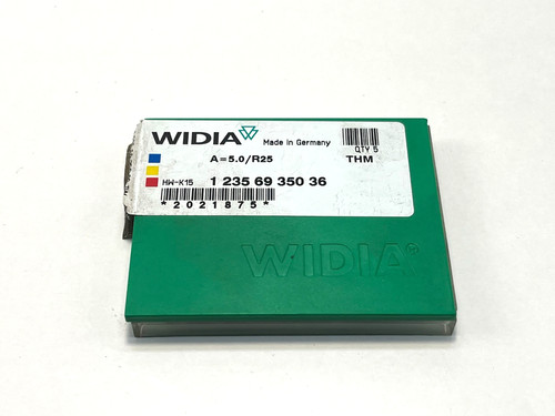 5pz inserti widia 0 r25 - widia, a=5,0/r25