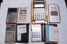 Lotto vecchie calcolatrici Casio Olivetti Sharp ecc...