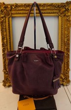 TOD'S TOTE BAG PELLE BORDEAUX