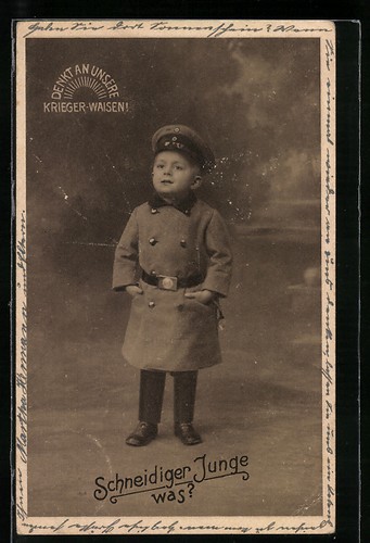 Cartolina ragazzo tedesco - cartolina,