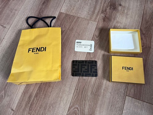 Fendi porta tessere - tessere, manogram