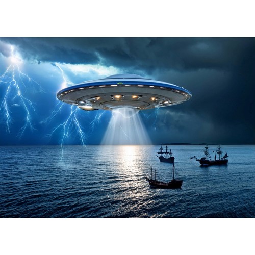 Cartolina postale ufo - cartolina, postale.