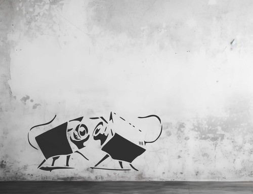 Banksy security yeah stencil - banksy,