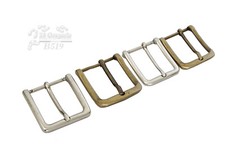 Fibbia anallergica Nichel Free ricambio cinture mm.35 e 40 argento e oro vecchio