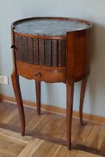 COMODINO TAVOLINO A TAMBURO ANTA FINTI LIBRI E CASSETTO LUIGI XV / LUIGI XVI