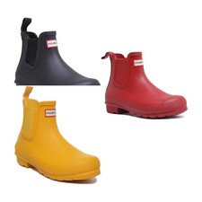 HUNTER Originale Chelsea Donna Gomma Pioggia Stivali IN Misura UK 3 - 8