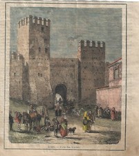 Stampa antica ROMA PORTA