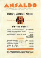 Listino prezzi Pubbl. ANSALDO