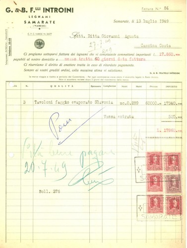 1949 samarate legnami - samarate,