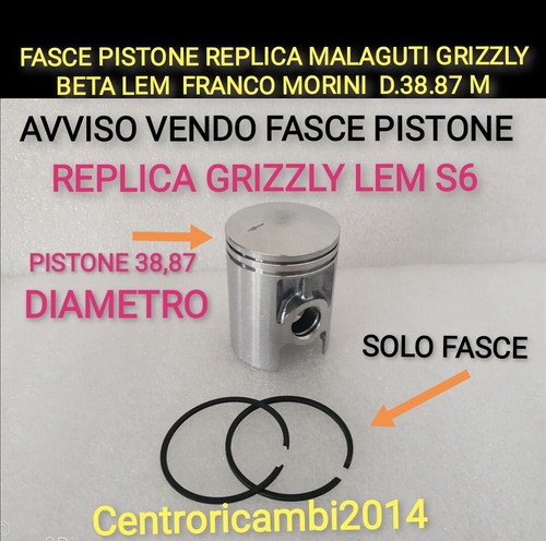 Fasce pistone cilindro - cilindro, replica