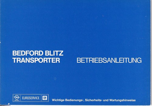 Opel bedford blitz transporter - bedford,
