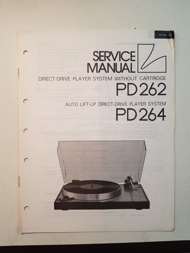 Luxman pd262 264 manual - pd262/264,