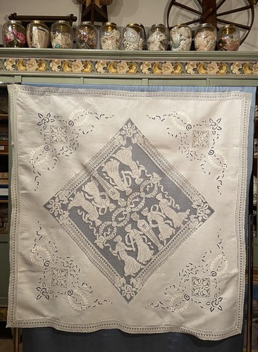 Antica tovaglia lino - in,