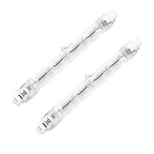 lampadina alogena faretti lineare eco R7S 160 watt bianco caldo 118 mm 2 pezzi