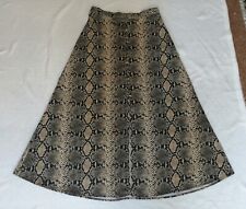 Gonna longuette, Zara, taglia S, fantasia finto pitonato