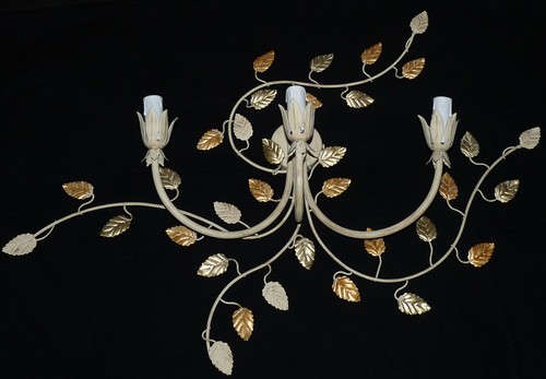 Lampada shabby parete con 3 - shabby,
