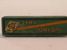 SCATOLA DI LATTA per matite marca LYRA ORLOW cm 18 x 5 x 1,5 h