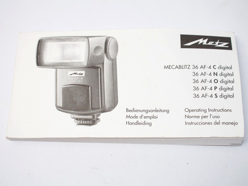Metz flash istruzioni - metz, af-4