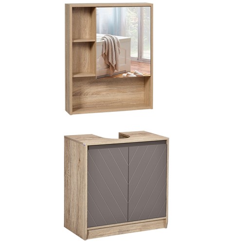 Homcom set arredo bagno - set, 2