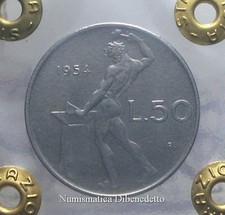 Repubblica Italiana - 50 Lire Vulcano 1954 I° Tipo - SPL+ / EF+  Periziata