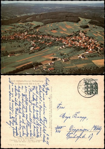 Cartolina rothenberg oberzent - cartolina, rothenberg-oberzent