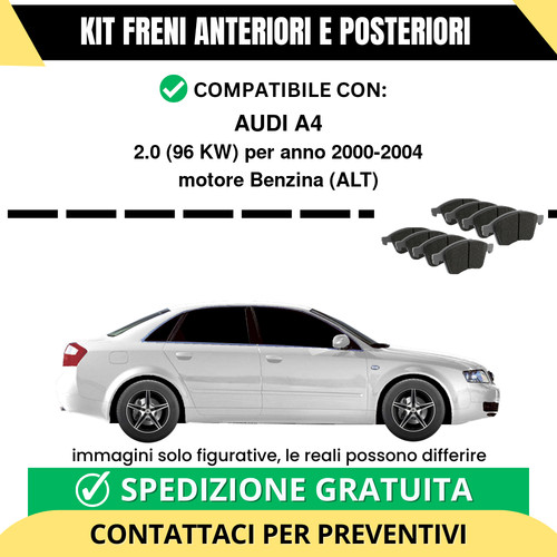 Pastiglie freno ant post - +,