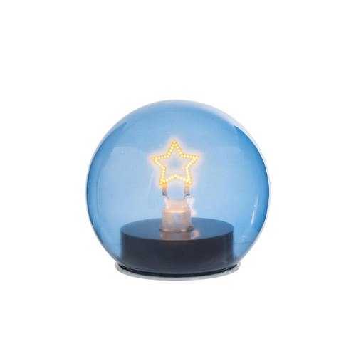 Lampada led vetro blu con - vetro,