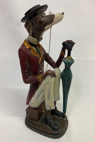 Statuina cane legno - in, vestito