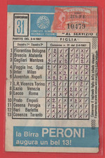 SCHEDINA TOTOCALCIO CONI