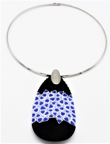 Collana donna vetro battuto - donna,