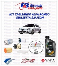 KIT TAGLIANDO ALFA ROMEO GIULIETTA 2.0 JTDM, 4 FILTRI + 5 LT SELENIA 5W30