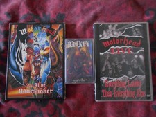 lot 2 DVD/ K7 Metal hard rock