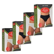 Liabel, 12/6 paia di slip uomo in 100% cotone nei colori assortito e bianco