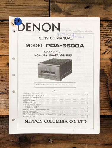 Denon poa 6600a amplificatore - poa-6600a,