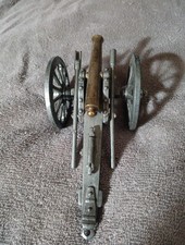 Cannone napoleonico in miniatura in peltro e ottone