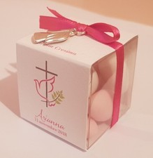 Scatoline personalizzate per confetti Bomboniera Comunione, Cresima, Battesimo..