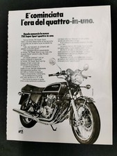 Honda Four 750 Super Sport 1976 4 in 1 pagina pubblicitaria italiana d'epoca 