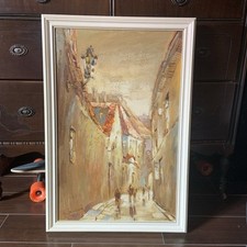 Dipinto olio originale strada