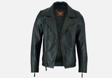 Giacca pelle biker uomo