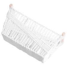  Cestino portaoggetti da scrivania Cestino intrecciato Cesto organizzativo in