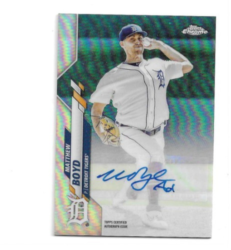 Matthew boyd 2020 topps chrome - boyd,