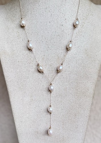 Collana lariat oro giallo - collana,