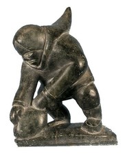 Vintage Inuit pietra scultura