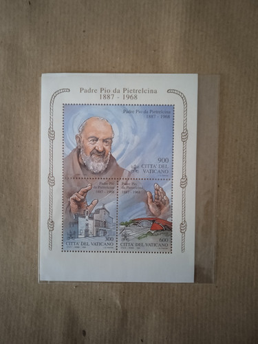 Foglietto francobolli padre - francobolli, "padre