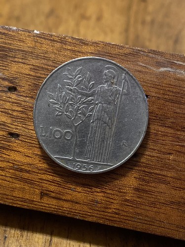 Moneta 100 lire del - moneta,