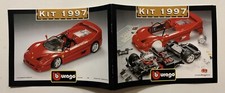 kit 1997 burago CATALOGO MODELLISMO ferrari automobili