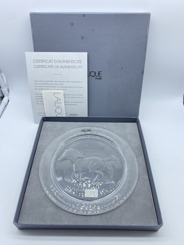 Lalique piatto con cavallo - lalique,