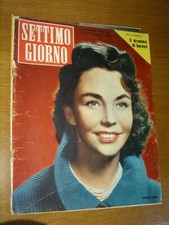 SETTIMO GIORNO 1958/12=TUFARA=SAMPDORIA=GRAZIELLA SCIUTTI=TAORMINA=MATTIOLI G.=