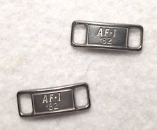 Ferma Blocca Passa Lacci Oro Logo Nike Air Force 1  Metallo  Fibbia Scarpe _S4